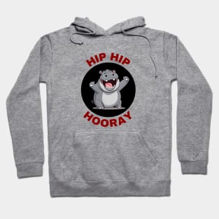 Hip Hip Hooray | Hippo Pun Hoodie